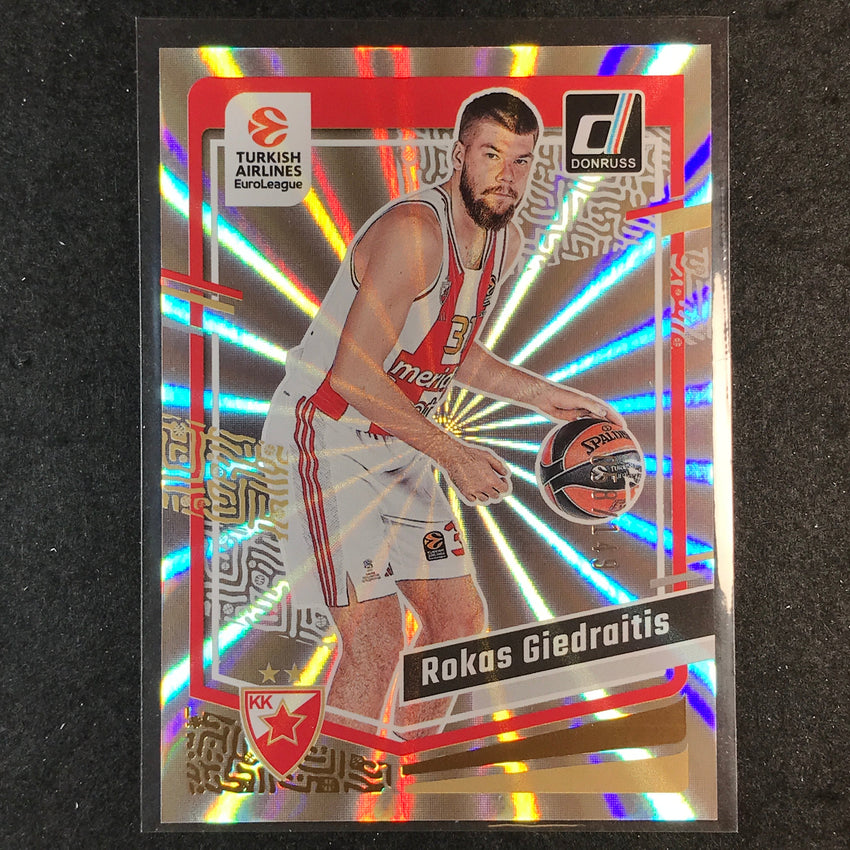 2023-24 Donruss Euroleague ROKAS GIEDRAITIS Base Holo Laser /149 #120