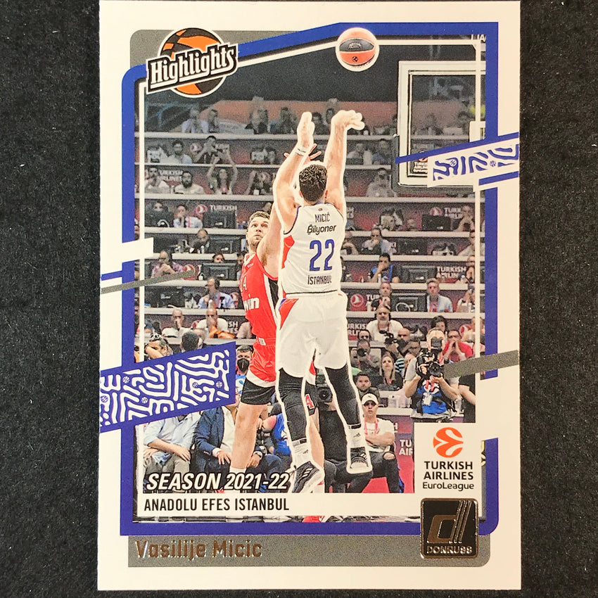 2023-24 Donruss Euroleague VASILIJE MICIC Highlights Base #3