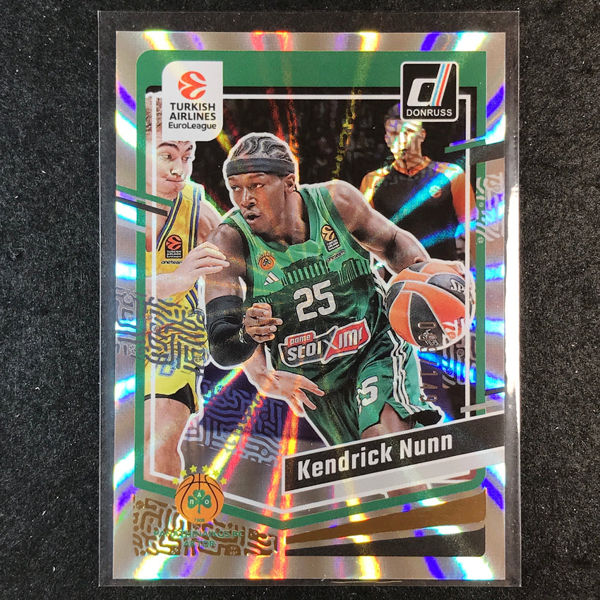 2023-24 Donruss Euroleague KENDRICK NUNN Base Holo Laser /149 #126