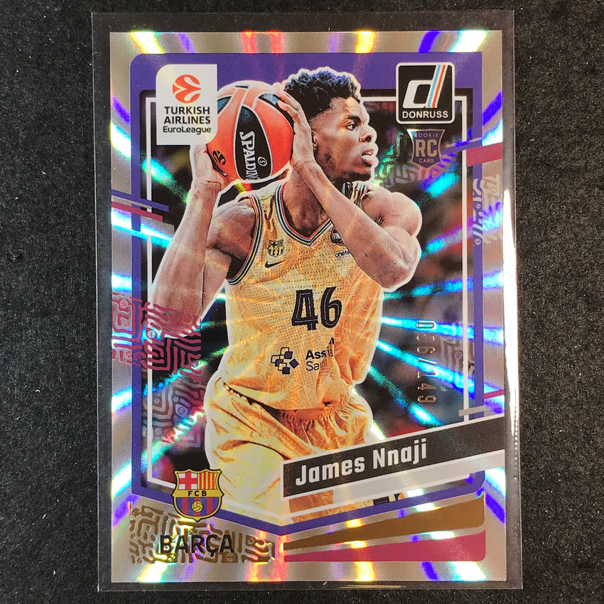 2023-24 Donruss Euroleague JAMES NNAJI Base Holo Laser /149 #137