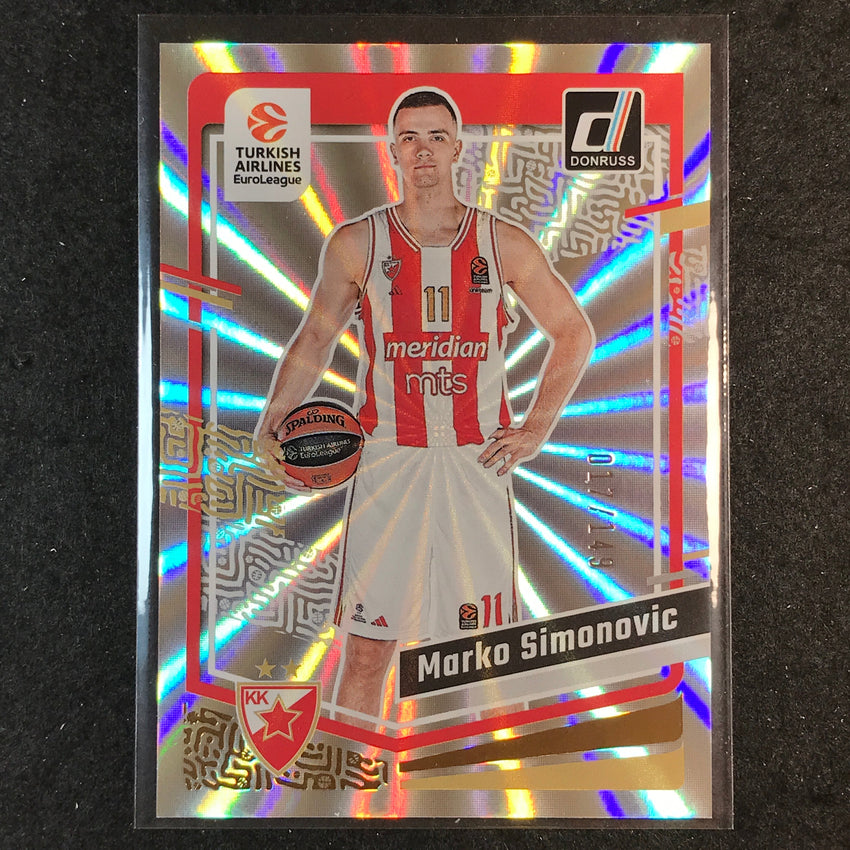 2023-24 Donruss Euroleague MARKO SIMONOVIC Base Holo Laser /149 #138