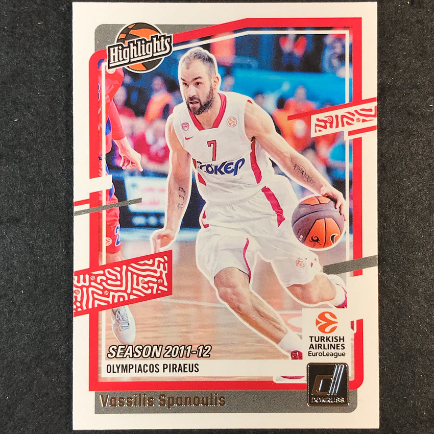 2023-24 Donruss Euroleague VASSILIS SPANOULIS Highlights Base #4