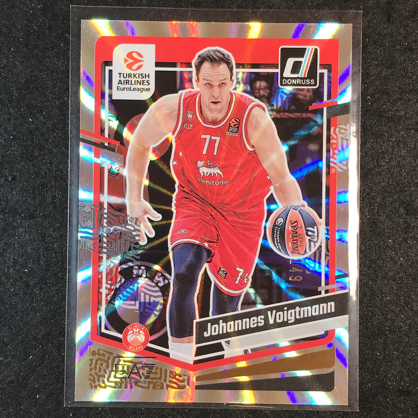 2023-24 Donruss Euroleague JOHANNES VOIGTMANN Base Holo Laser /149 #153