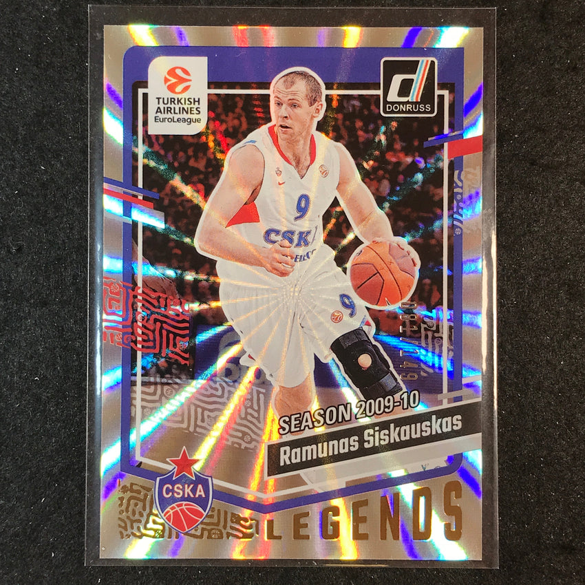 2023-24 Donruss Euroleague RAMUNAS SISKAUSKAS Legends Holo Laser /149 #163