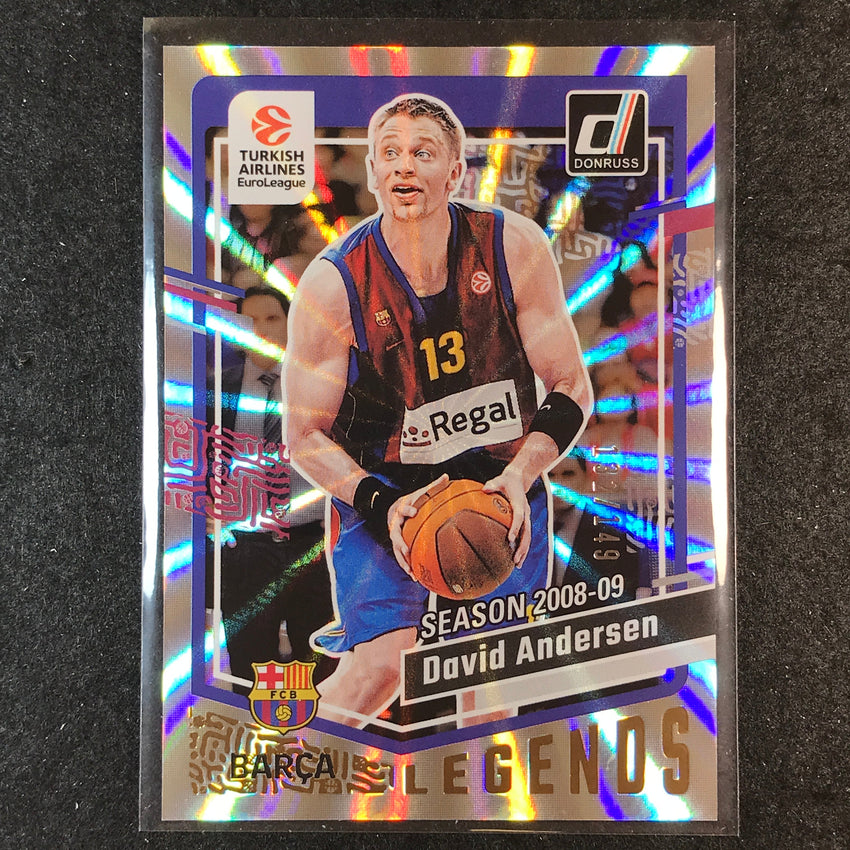 2023-24 Donruss Euroleague DAVID ANDERSEN Legends Holo Laser /149 #181