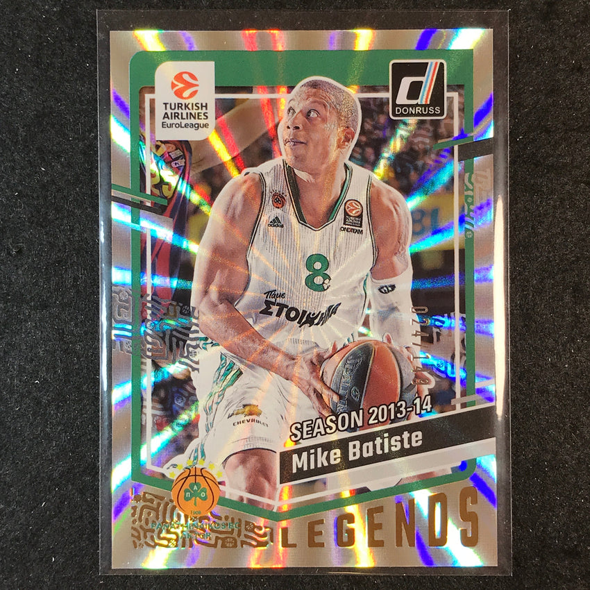 2023-24 Donruss Euroleague MIKE BATISTE Legends Holo Laser /149 #183