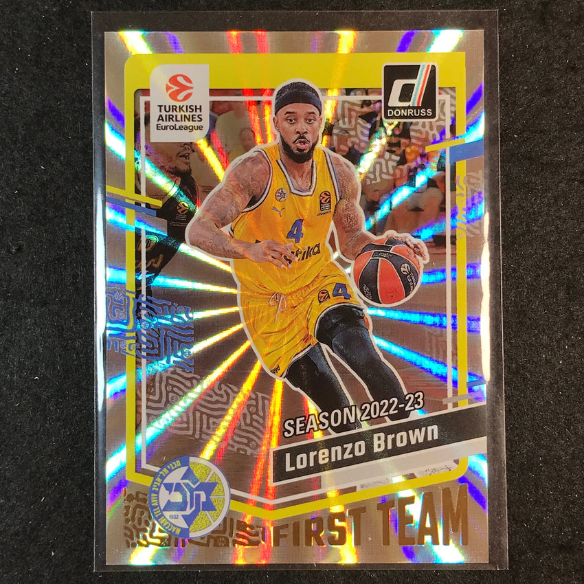 2023-24 Donruss Euroleague LORENZO BROWN First Team Holo Laser /149 #198