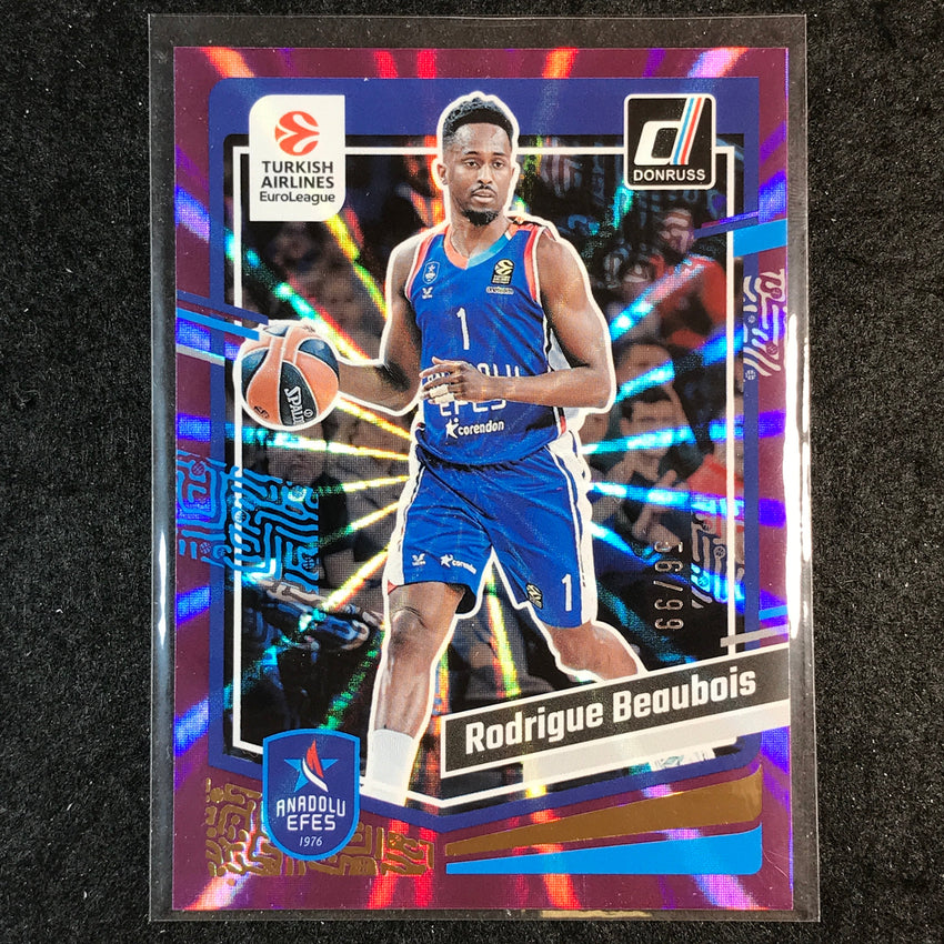 2023-24 Donruss Euroleague RODRIGUE BEAUBOIS Base Purple Laser 56/99 #2