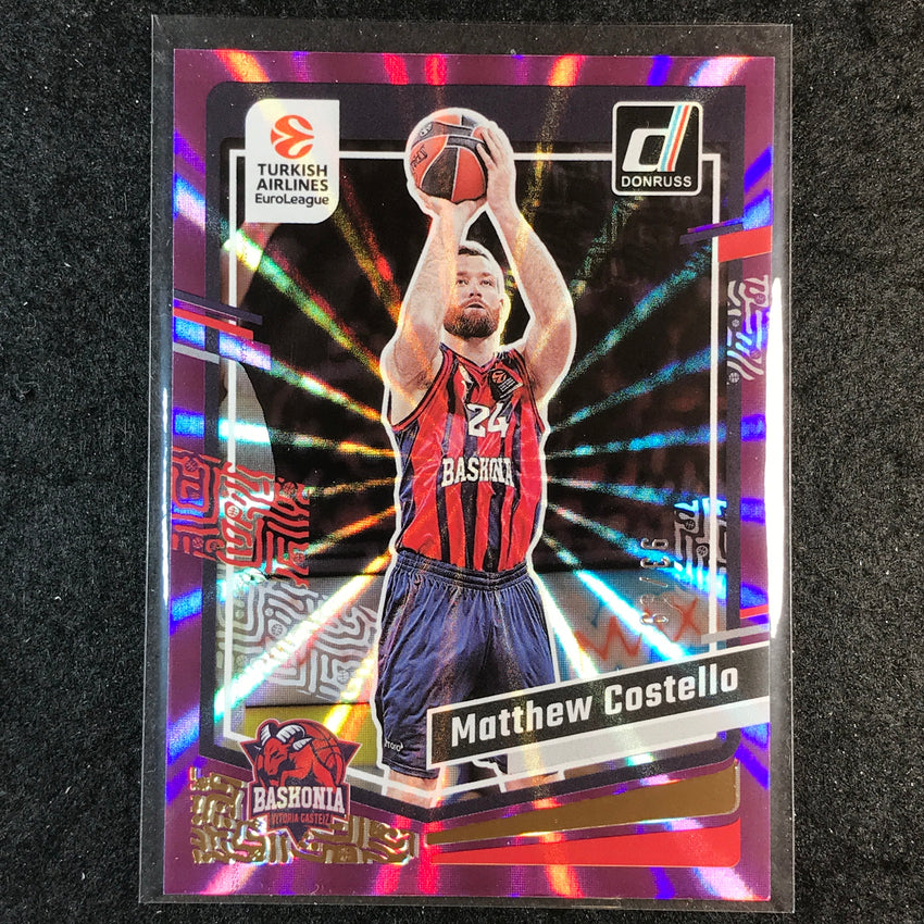 2023-24 Donruss Euroleague MATTHEW COSTELLO Base Purple Laser 93/99 #10