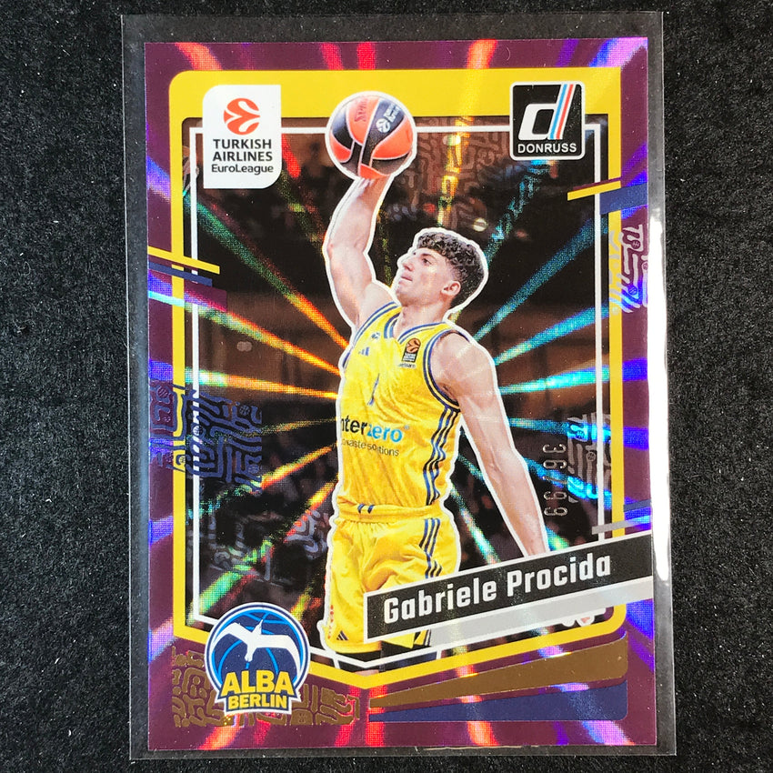 2023-24 Donruss Euroleague GABRIELE PROCIDA Base Purple Laser 36/99 #12