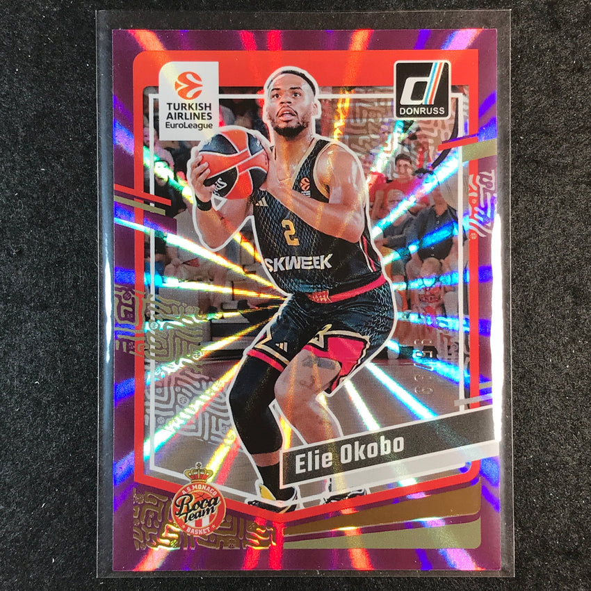 2023-24 Donruss Euroleague ELIE OKOBO Base Purple Laser 95/99 #14