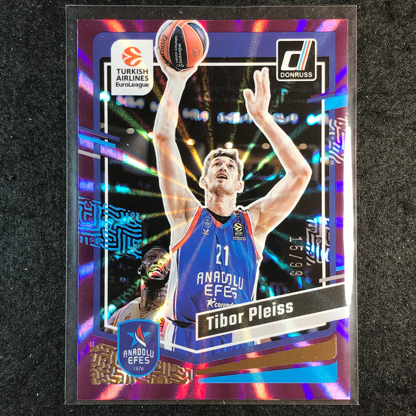 2023-24 Donruss Euroleague TIBOR PLEISS Base Purple Laser 15/99 #17