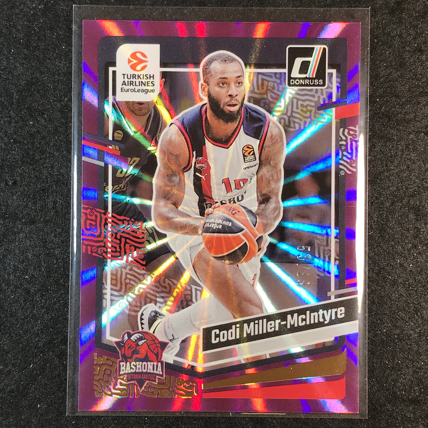 2023-24 Donruss Euroleague CODI MILLER-MCINTYRE Base Purple Laser 53/99 #24