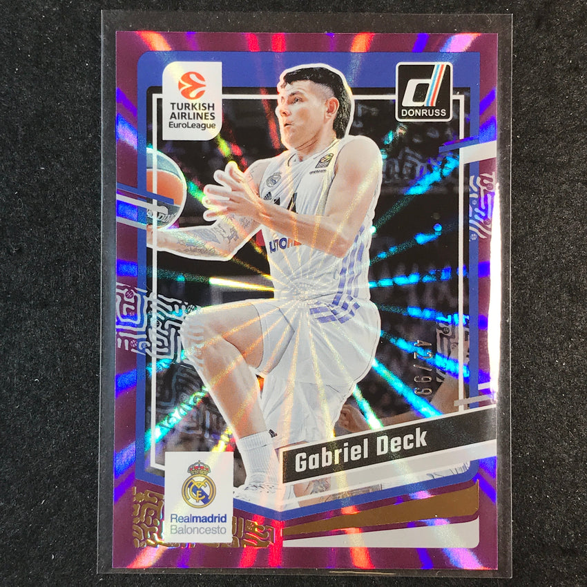2023-24 Donruss Euroleague GRABRIEL DECK Base Purple Laser 42/99 #48