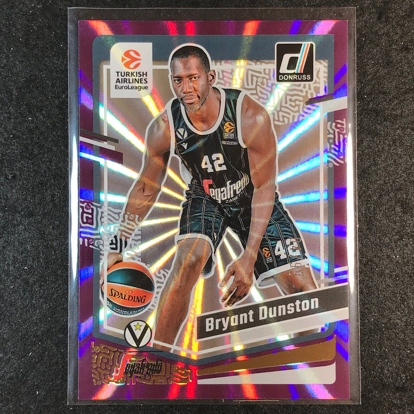 2023-24 Donruss Euroleague BRYANT DUNSTON Base Purple Laser 84/99 #56