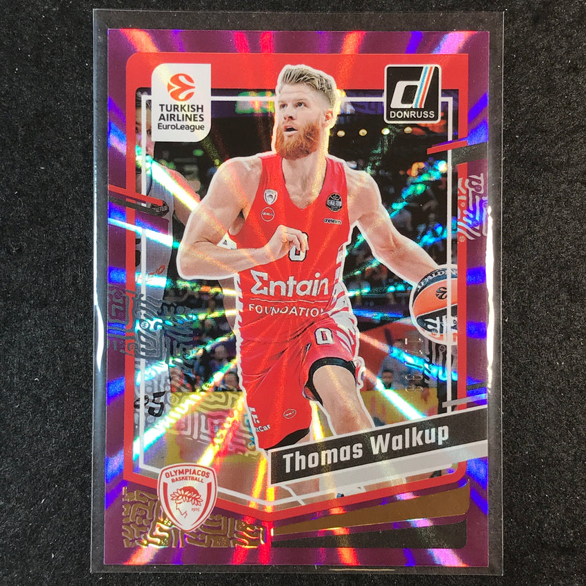 2023-24 Donruss Euroleague THOMAS WALKUP Base Purple Laser 17/99 #58