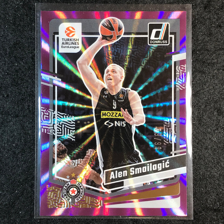 2023-24 Donruss Euroleague ALEN SMAILAGIC Base Purple Laser 79/99 #68