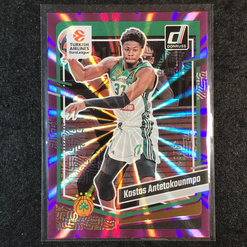 2023-24 Donruss Euroleague KOSTAS ANTETOKOUNMPO Base Purple Laser 49/99 #83