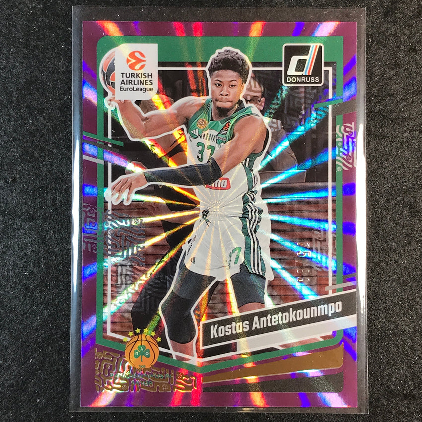 2023-24 Donruss Euroleague KOSTAS ANTETOKOUNMPO Base Purple Laser 75/99 #83