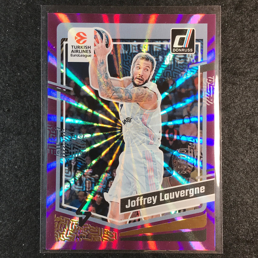 2023-24 Donruss Euroleague JOFFREY LAUVERGNE Base Purple Laser 4/99 #86