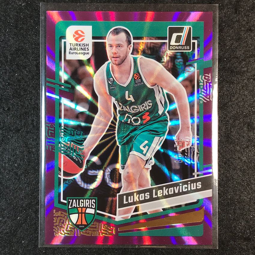 2023-24 Donruss Euroleague LUKAS LEKAVICIUS Base Purple Laser 31/99 #110