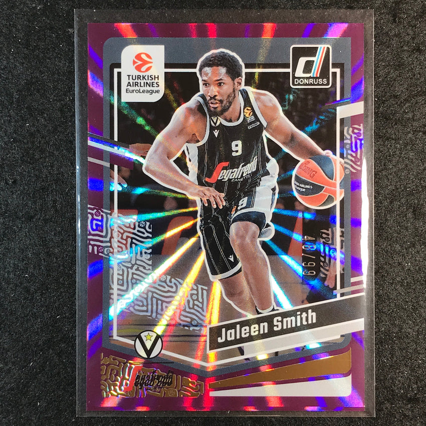 2023-24 Donruss Euroleague JALEEN SMITH Base Purple Laser 48/99 #114