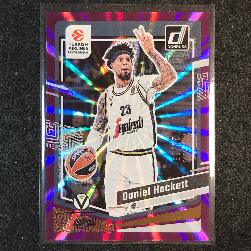 2023-24 Donruss Euroleague DANIEL HACKETT Base Purple Laser 22/99 #116