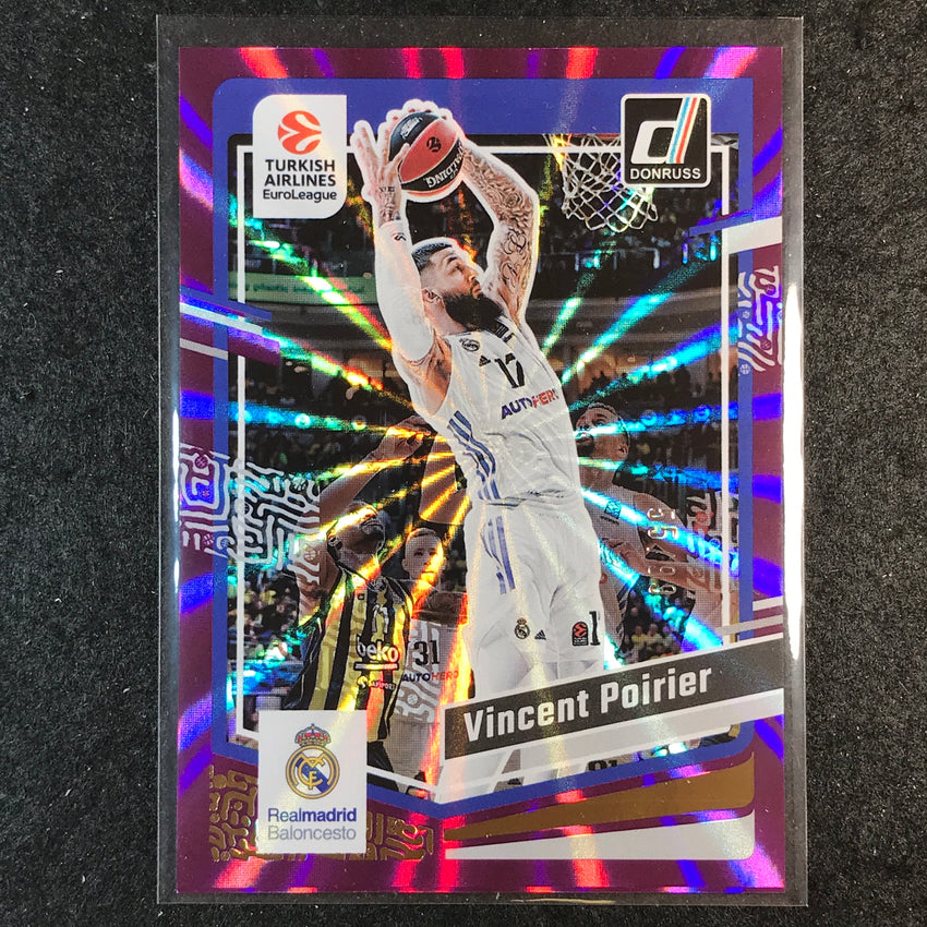 2023-24 Donruss Euroleague VINCENT POIRIER Base Purple Laser 55/99 #118