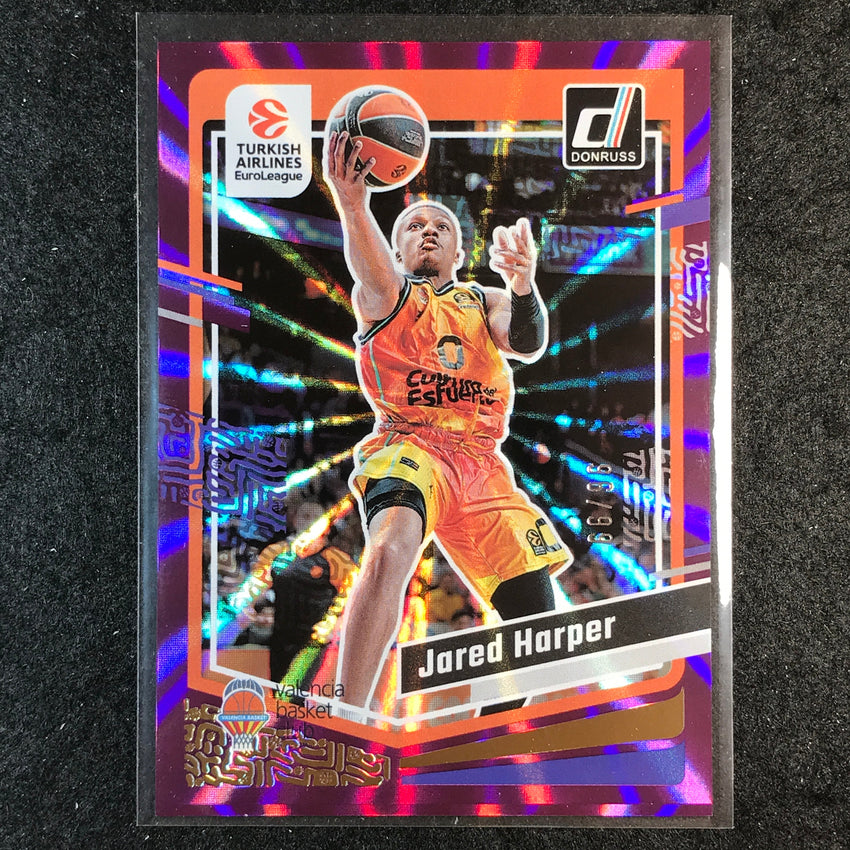 2023-24 Donruss Euroleague JARED HARPER Base Purple Laser 96/99 #139
