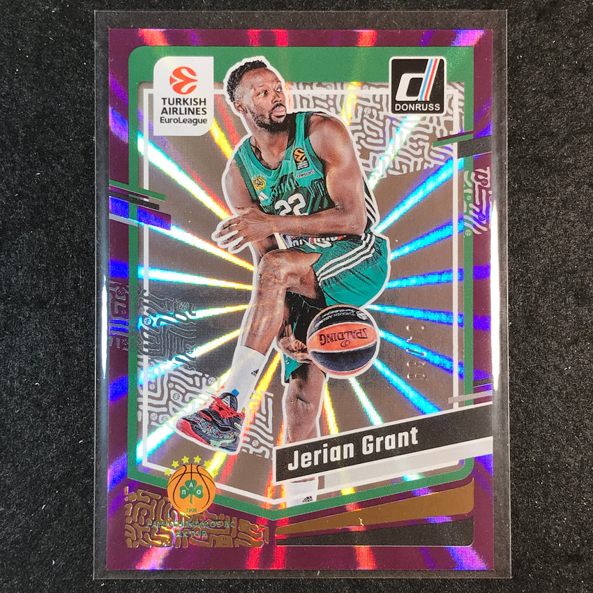 2023-24 Donruss Euroleague JERIAN GRANT Base Purple Laser 4/99 #141