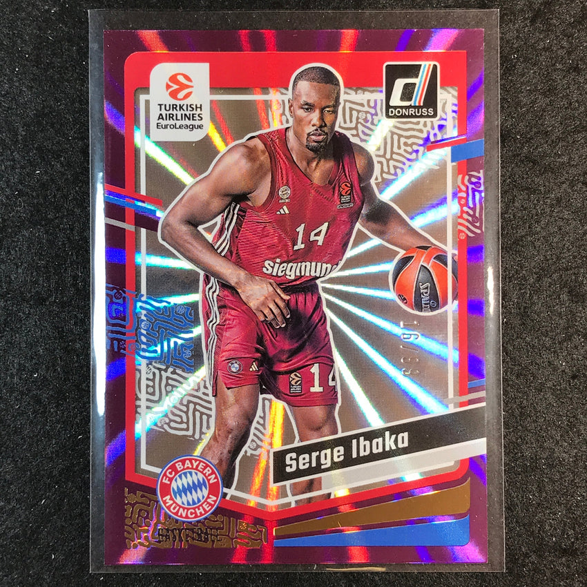 2023-24 Donruss Euroleague SERGE IBAKA Base Purple Laser 16/99 #151