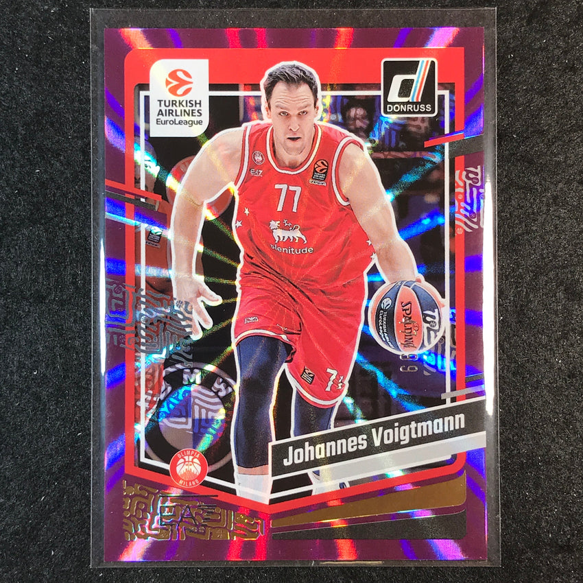 2023-24 Donruss Euroleague JOHANNES VOIGTMANN Base Purple Laser 47/99 #153