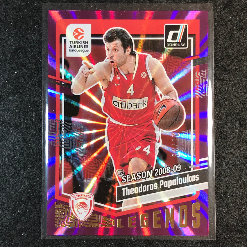 2023-24 Donruss Euroleague THEODOROS PAPALOUKAS Legends Purple Laser 20/99 #174