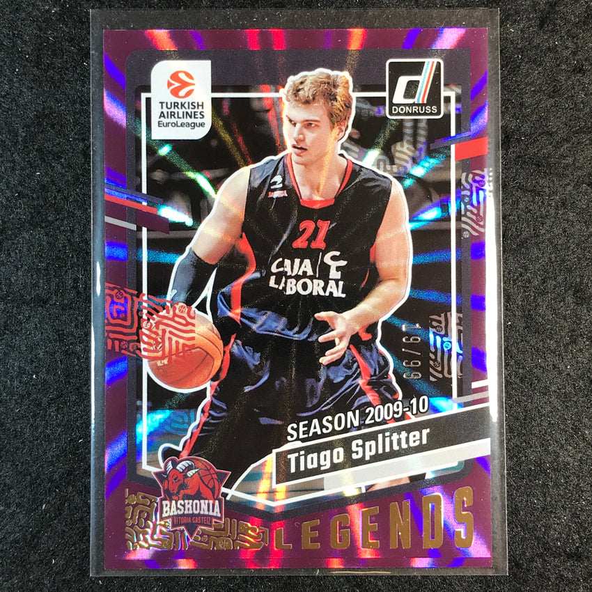 2023-24 Donruss Euroleague TIAGO SPLITTER Legends Purple Laser 19/99 #182