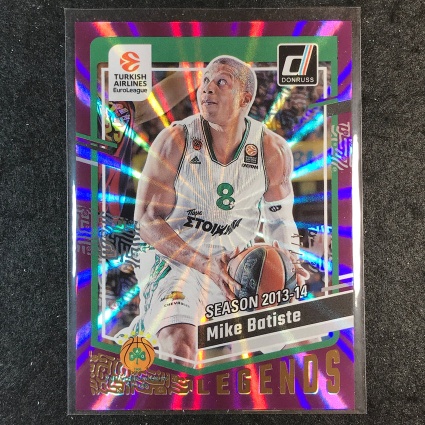 2023-24 Donruss Euroleague MIKE BATISTE Legends Purple Laser 47/99 #183