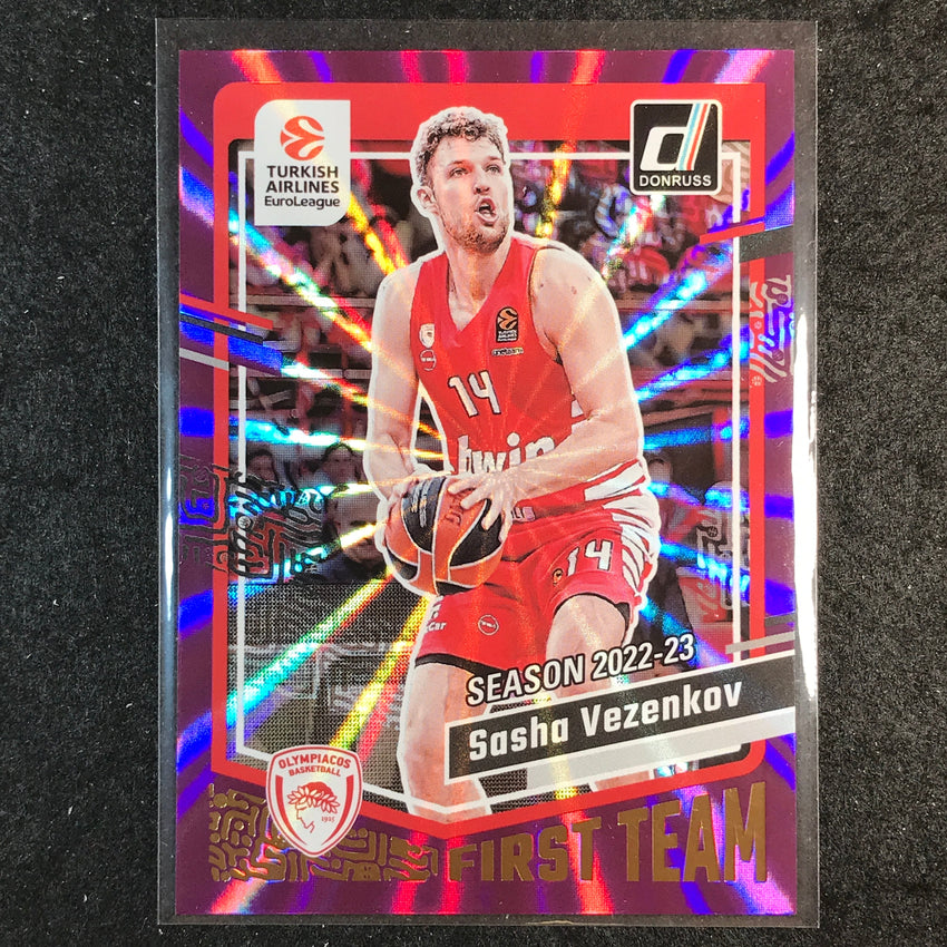 2023-24 Donruss Euroleague SASHA VEZENKOV First Team Purple Laser 98/99 #200