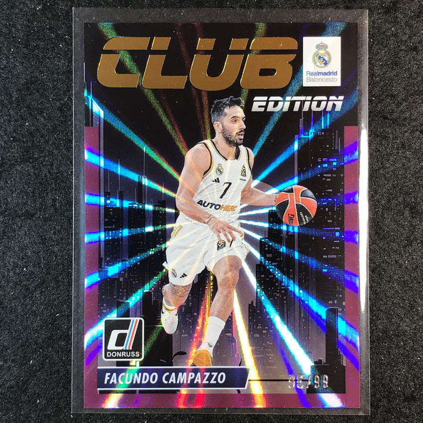 2023-24 Donruss Euroleague FACUNDO CAMPAZZO Club Edition Purple Laser 95/99 #4