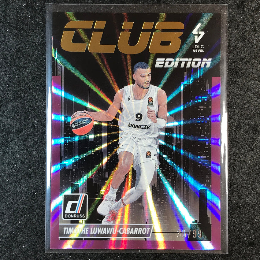 2023-24 Donruss Euroleague TIMOTHE LUWAWU-CABARROT Club Edition Purple 30/99 #14