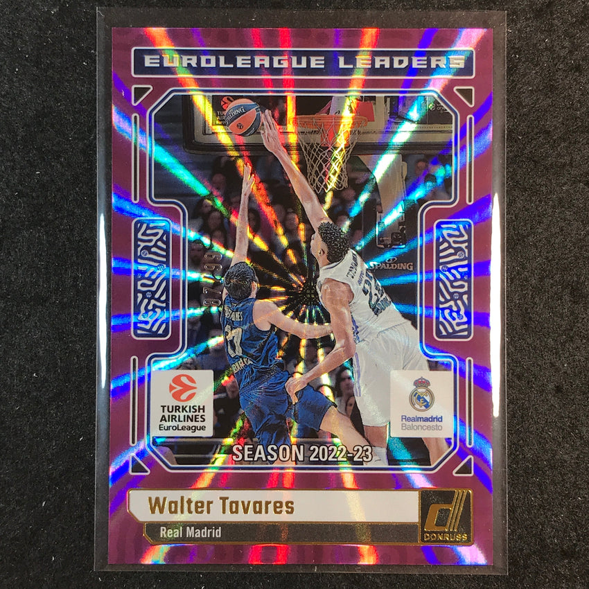 2023-24 Donruss Euroleague WALTER TAVARES Euroleague Leaders Purple Laser 87/99