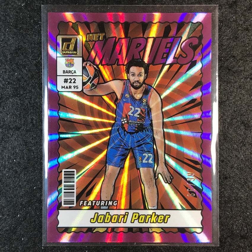 2023-24 Donruss Euroleague JABARI PARKER Net Marvels Purple Laser 66/99 #9