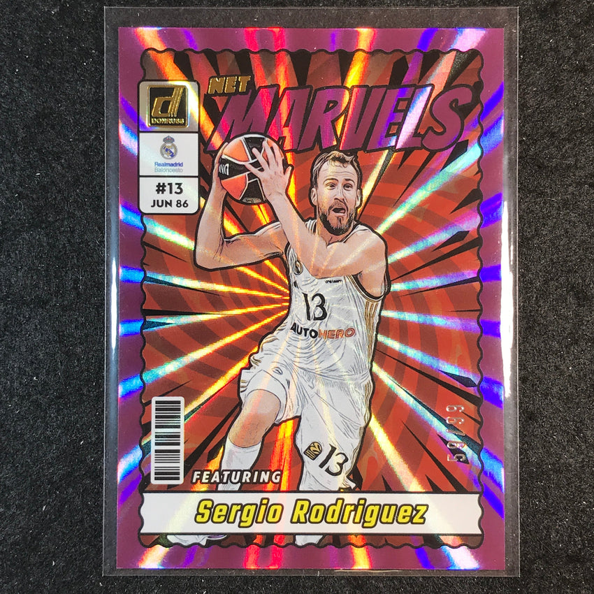 2023-24 Donruss Euroleague SERGIO RODRIGUEZ Net Marvels Purple Laser 59/99 #17