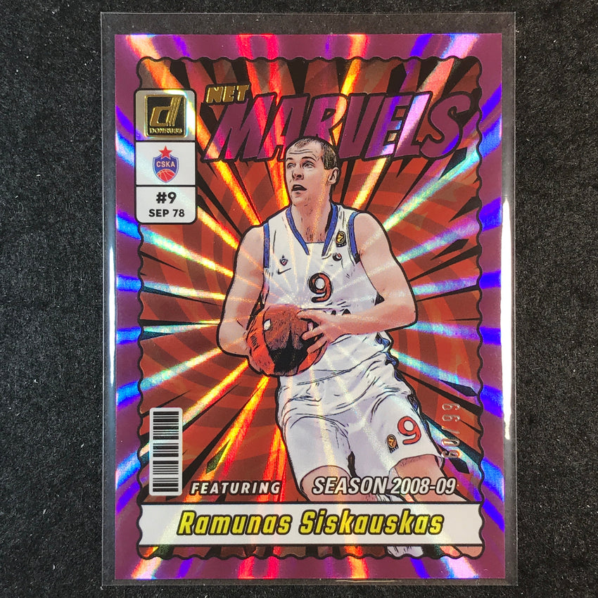 2023-24 Donruss Euroleague RAMUNAS SISKAUSKAS Net Marvels Purple Laser 60/99 #20
