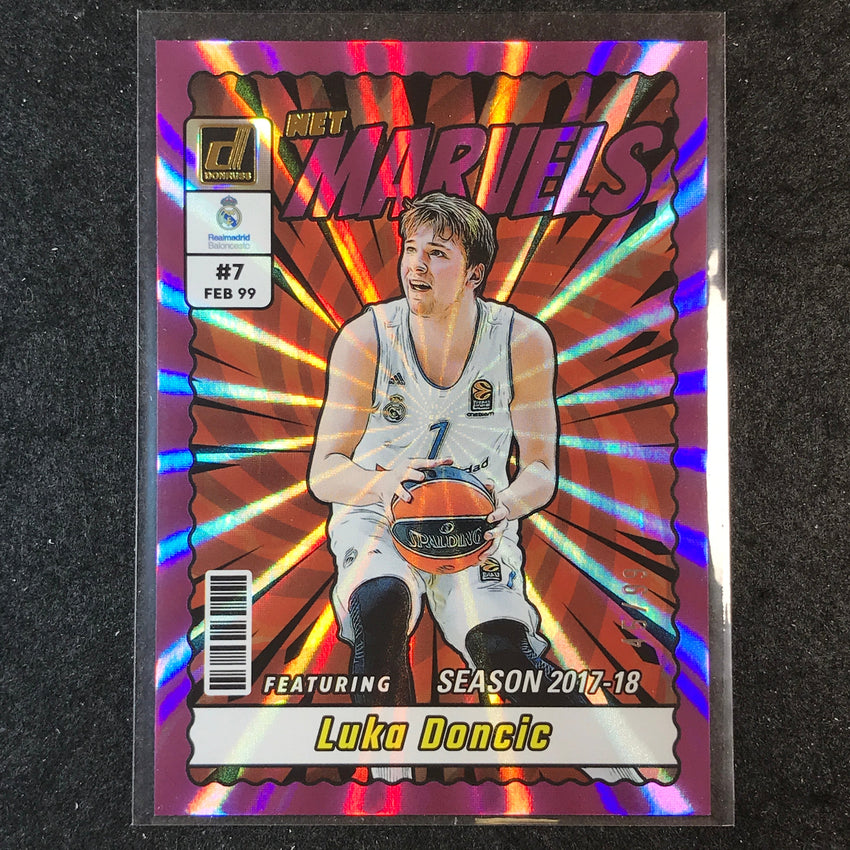 2023-24 Donruss Euroleague LUKA DONCIC Net Marvels Purple Laser 45/99 #25