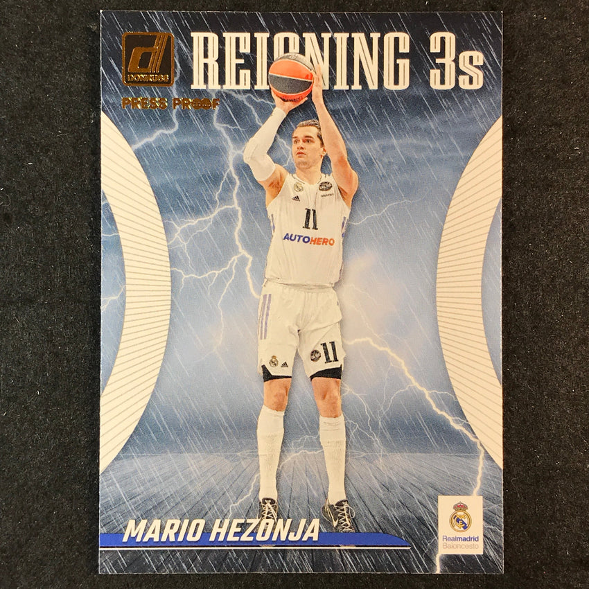 2023-24 Donruss Euroleague MARIO HEZONJA Reigning 3s Press Proof #8