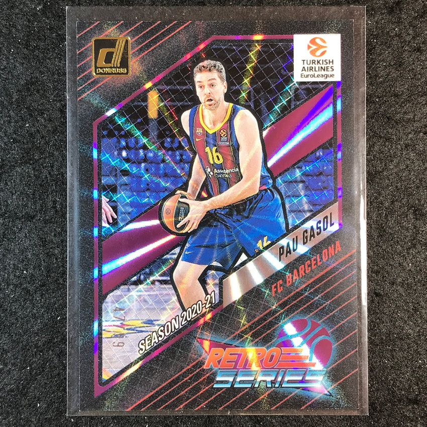 2023-24 Donruss Euroleague PAU GASOL Retro Series Purple Laser 47/99 #3