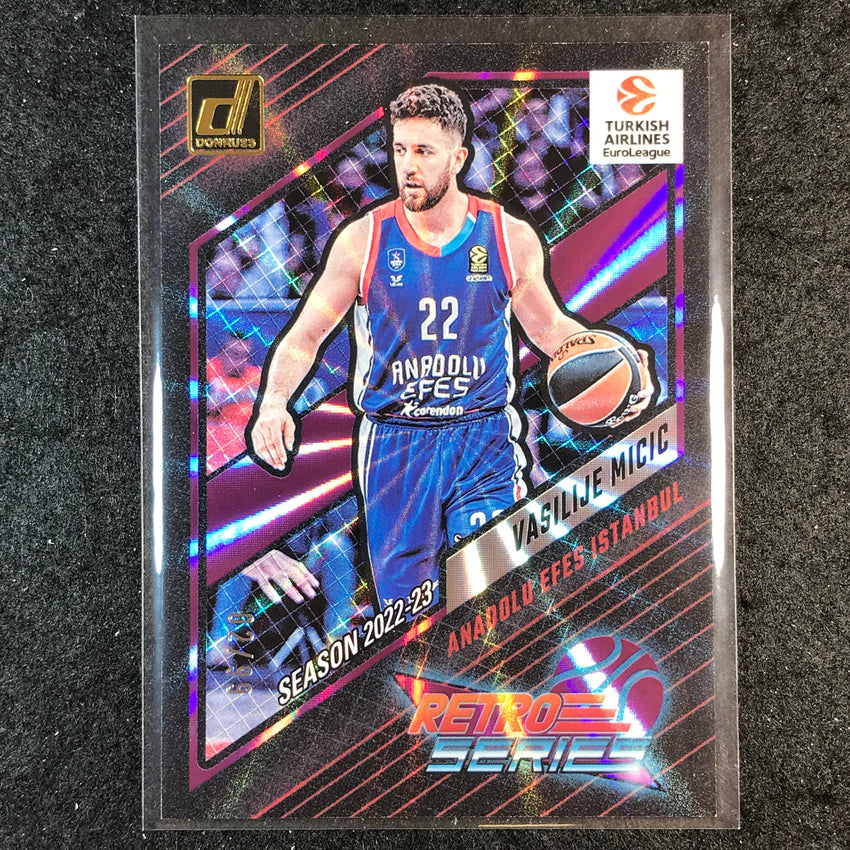 2023-24 Donruss Euroleague VASILIJE MICIC Retro Series Purple Laser 2/99 #5
