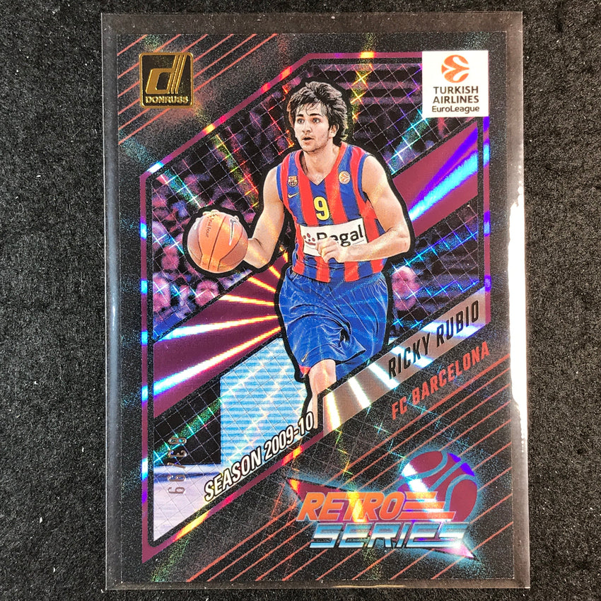 2023-24 Donruss Euroleague RICKY RUBIO Retro Series Purple Laser 83/99 #11