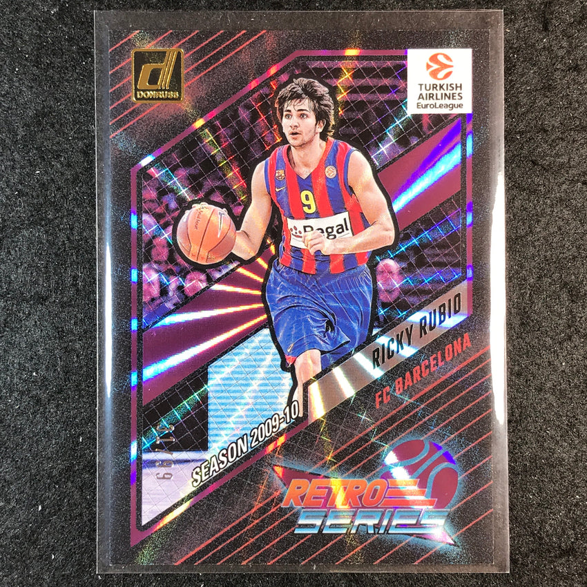 2023-24 Donruss Euroleague RICKY RUBIO Retro Series Purple Laser 31/99 #11