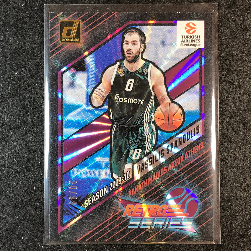 2023-24 Donruss Euroleague VASSILIS SPANOULIS Retro Series Purple Laser 20/99