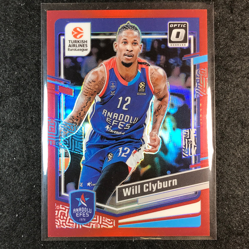 2023-24 Donruss Euroleague WILL CLYBURN Base Optic Red 65/99 #13